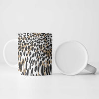 Africa Tribal Pattern Mixed Leopard Skin Ceramic Mug - Wonder Print Shop