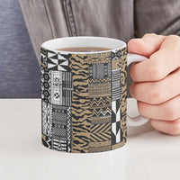 Africa Tribal Pattern Mixed Leopard Skin Ceramic Mug - Wonder Print Shop