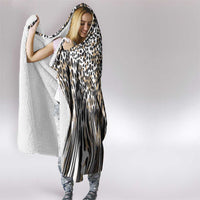 Africa Tribal Pattern Mixed Leopard Skin Hooded Blanket - Wonder Print Shop