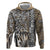 Africa Tribal Pattern Mixed Leopard Skin Hoodie - Wonder Print Shop