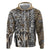 Africa Tribal Pattern Mixed Leopard Skin Hoodie - Wonder Print Shop