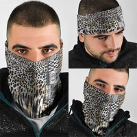 Africa Tribal Pattern Mixed Leopard Skin Neck Gaiter - Wonder Print Shop
