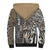 Africa Tribal Pattern Mixed Leopard Skin Sherpa Hoodie - Wonder Print Shop