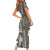Africa Tribal Pattern Mixed Leopard Skin Short Sleeve Bodycon Dress - Wonder Print Shop