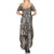 Africa Tribal Pattern Mixed Leopard Skin Summer Maxi Dress - Wonder Print Shop