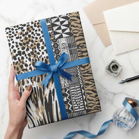 Africa Tribal Pattern Mixed Leopard Skin Wrapping Paper - Wonder Print Shop