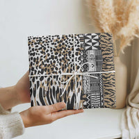 Africa Tribal Pattern Mixed Leopard Skin Wrapping Paper - Wonder Print Shop