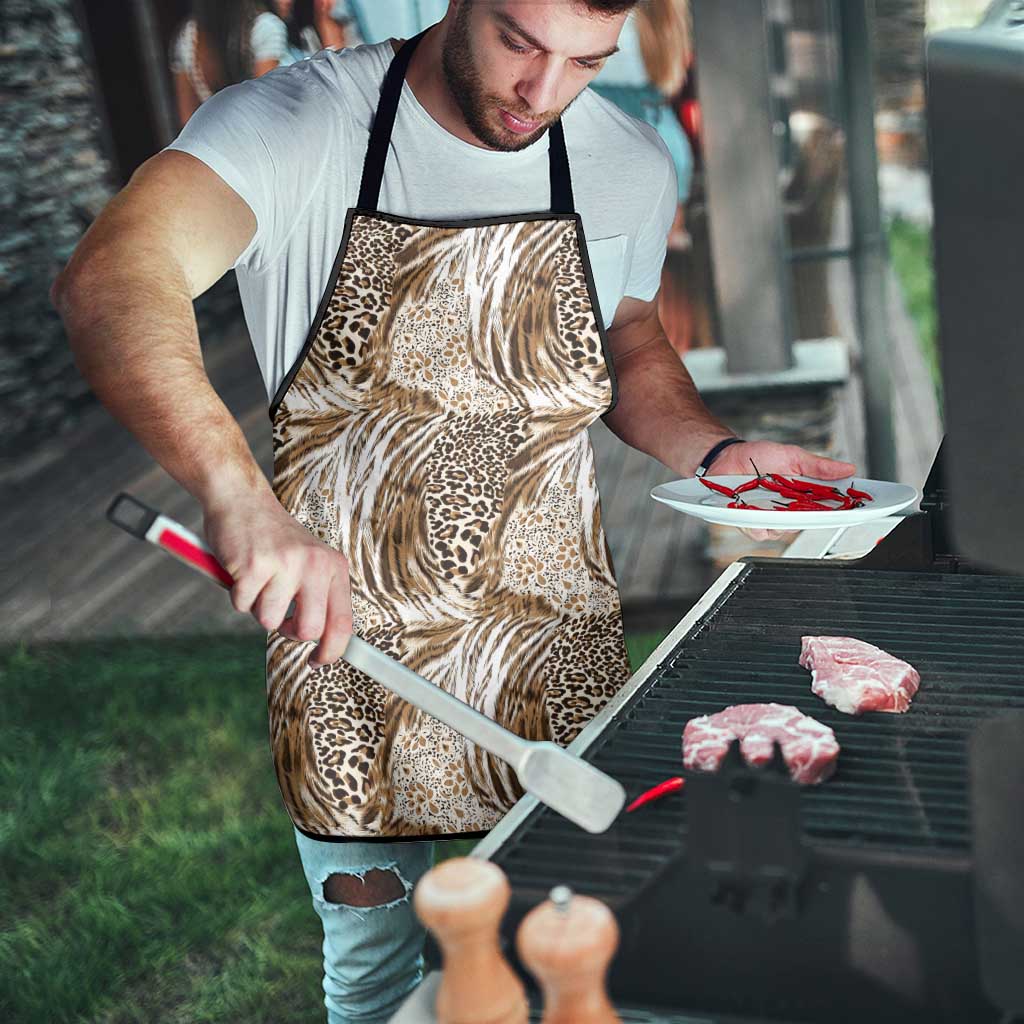 Wild Animal Skins Apron Leopard Pattern - Wonder Print Shop