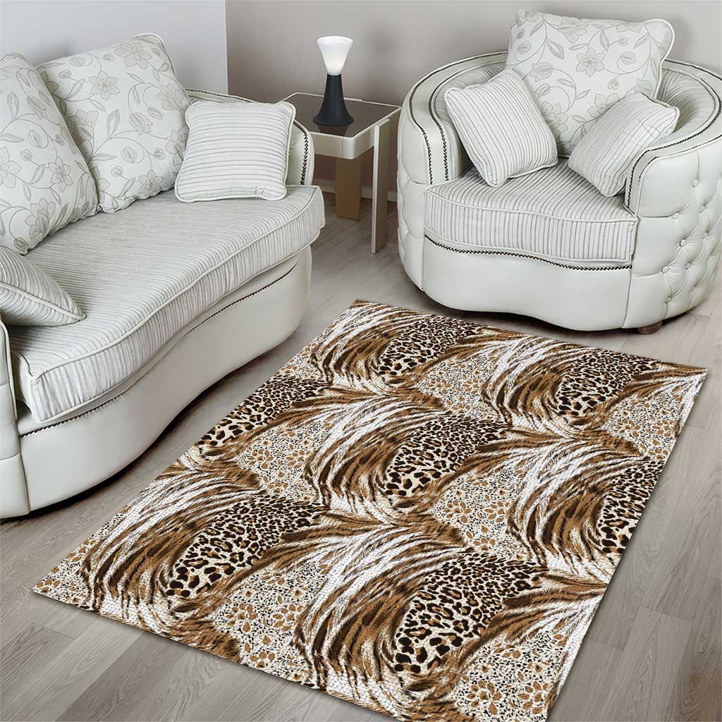 Wild Animal Skins Area Rug Leopard Pattern - Wonder Print Shop