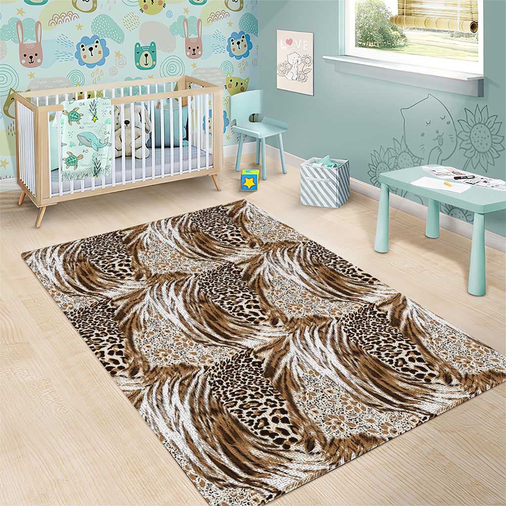 Wild Animal Skins Area Rug Leopard Pattern - Wonder Print Shop