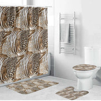 Wild Animal Skins Bathroom Set Leopard Pattern - Wonder Print Shop