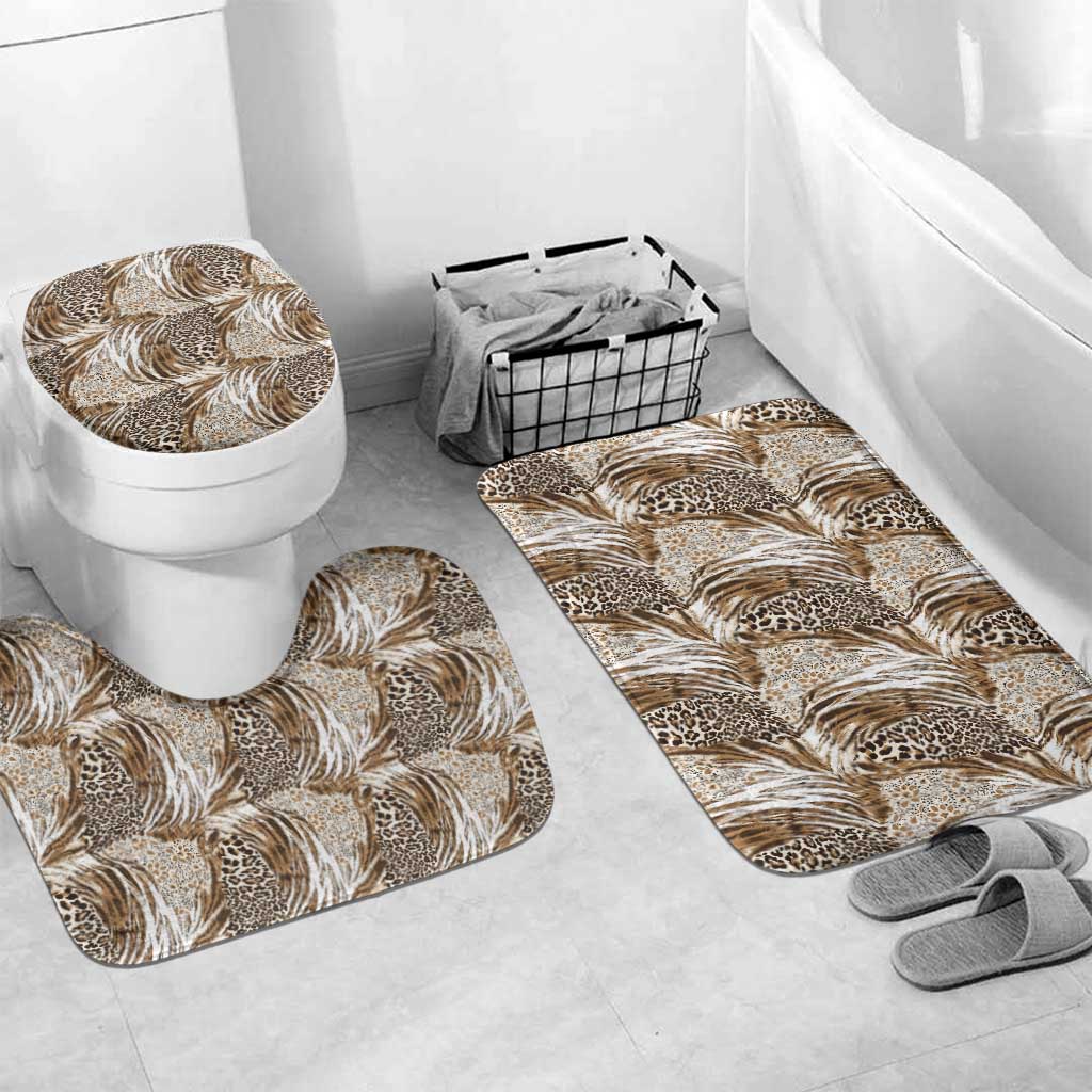 Wild Animal Skins Bathroom Set Leopard Pattern - Wonder Print Shop