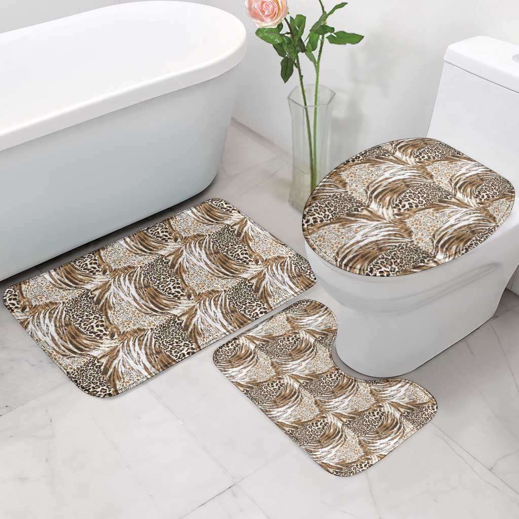 Wild Animal Skins Bathroom Set Leopard Pattern - Wonder Print Shop