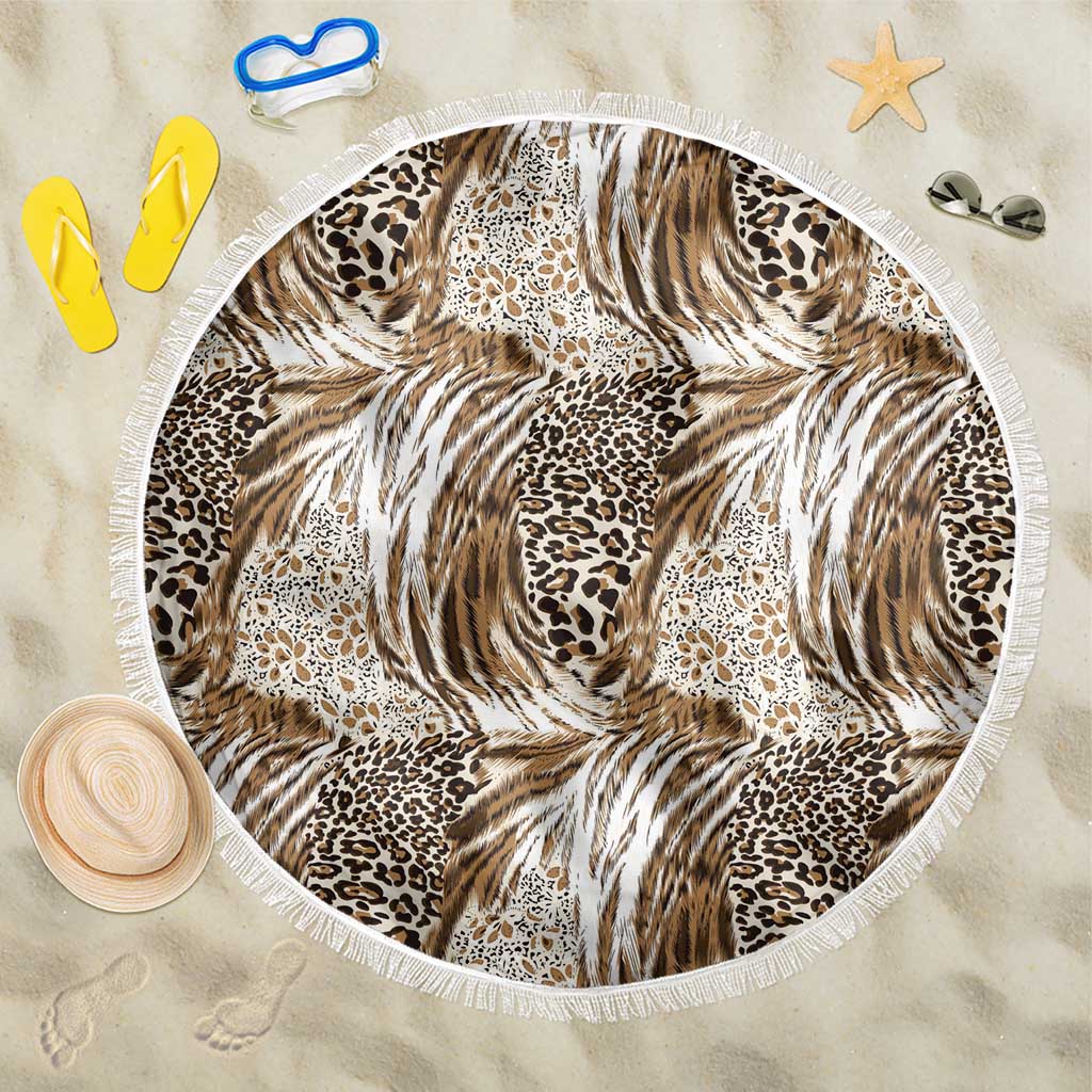 Wild Animal Skins Beach Blanket Leopard Pattern - Wonder Print Shop