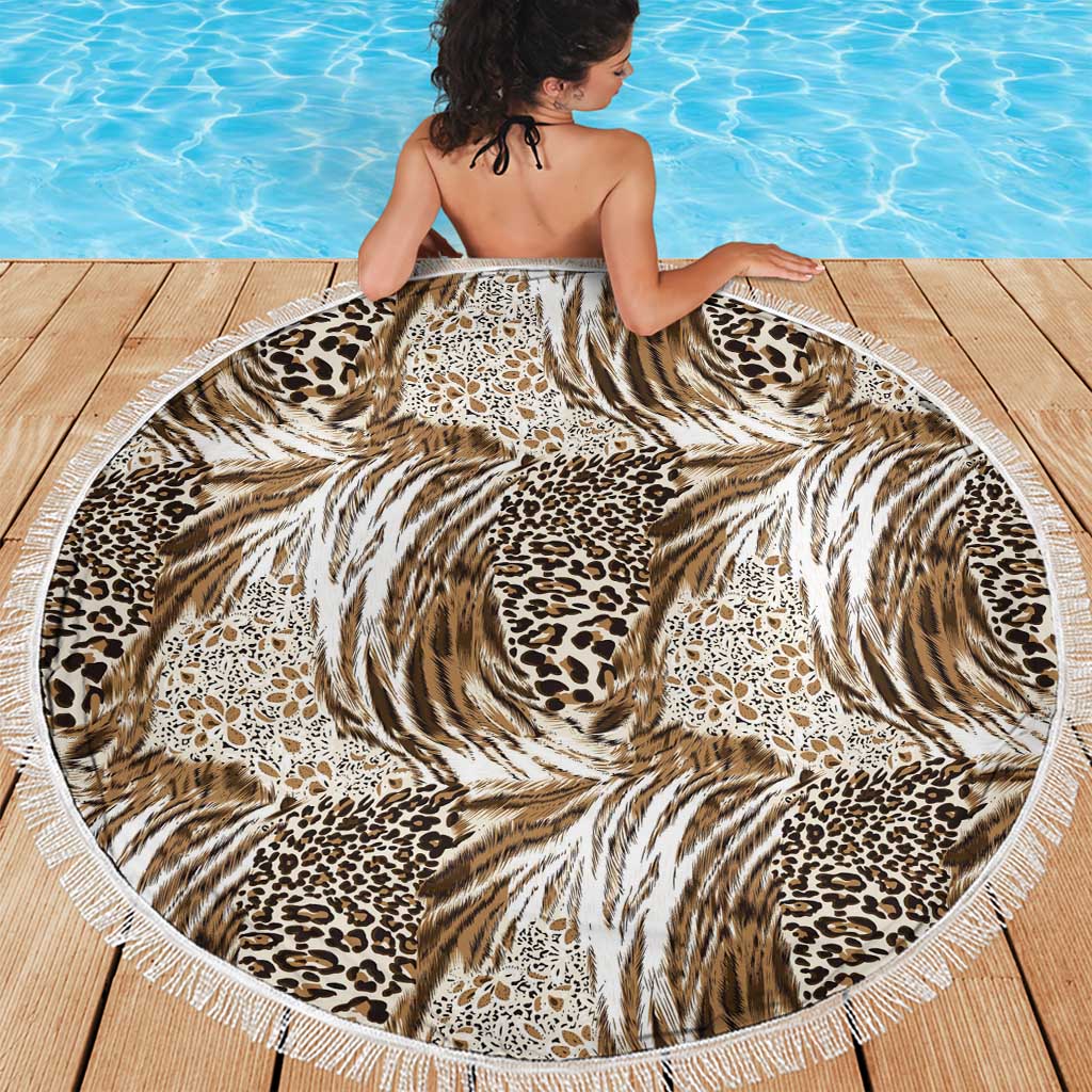 Wild Animal Skins Beach Blanket Leopard Pattern - Wonder Print Shop