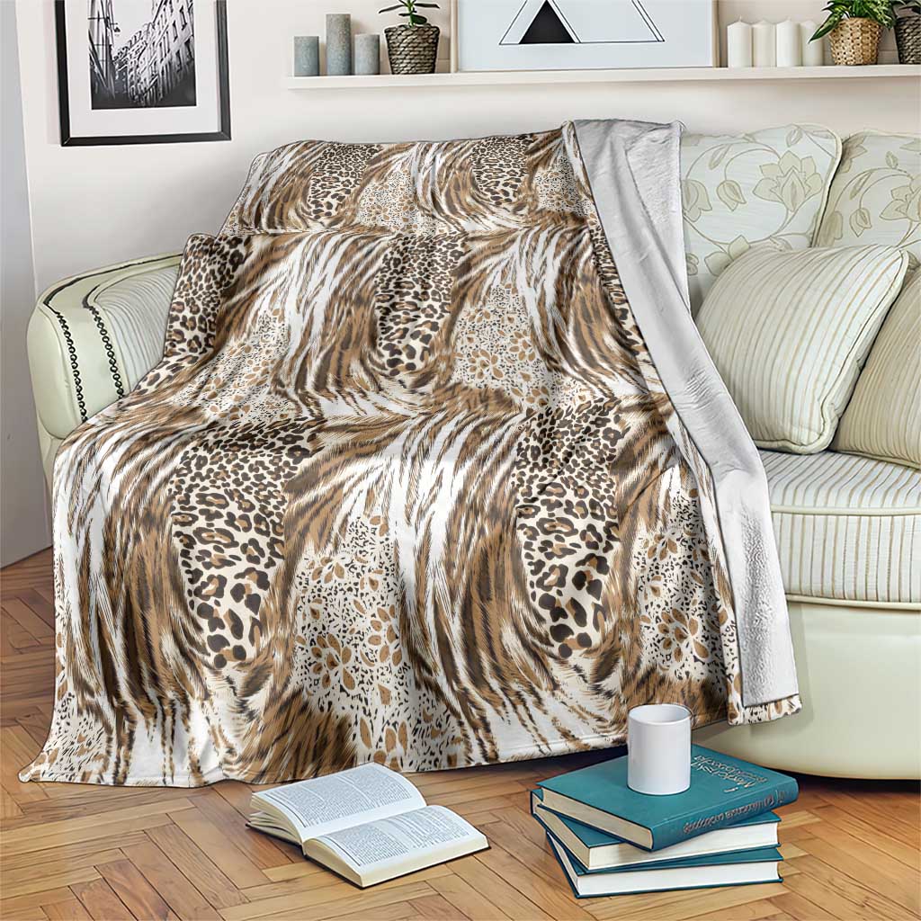Wild Animal Skins Blanket Leopard Pattern - Wonder Print Shop