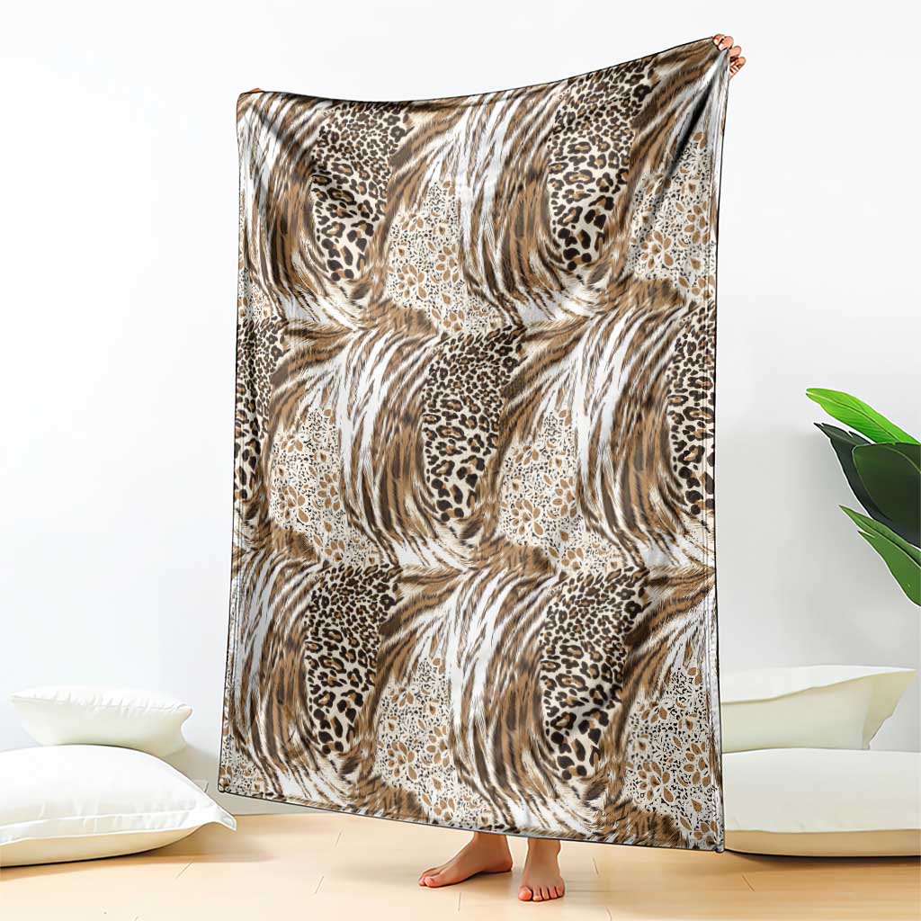 Wild Animal Skins Blanket Leopard Pattern - Wonder Print Shop