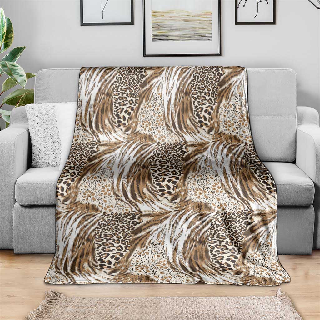 Wild Animal Skins Blanket Leopard Pattern - Wonder Print Shop