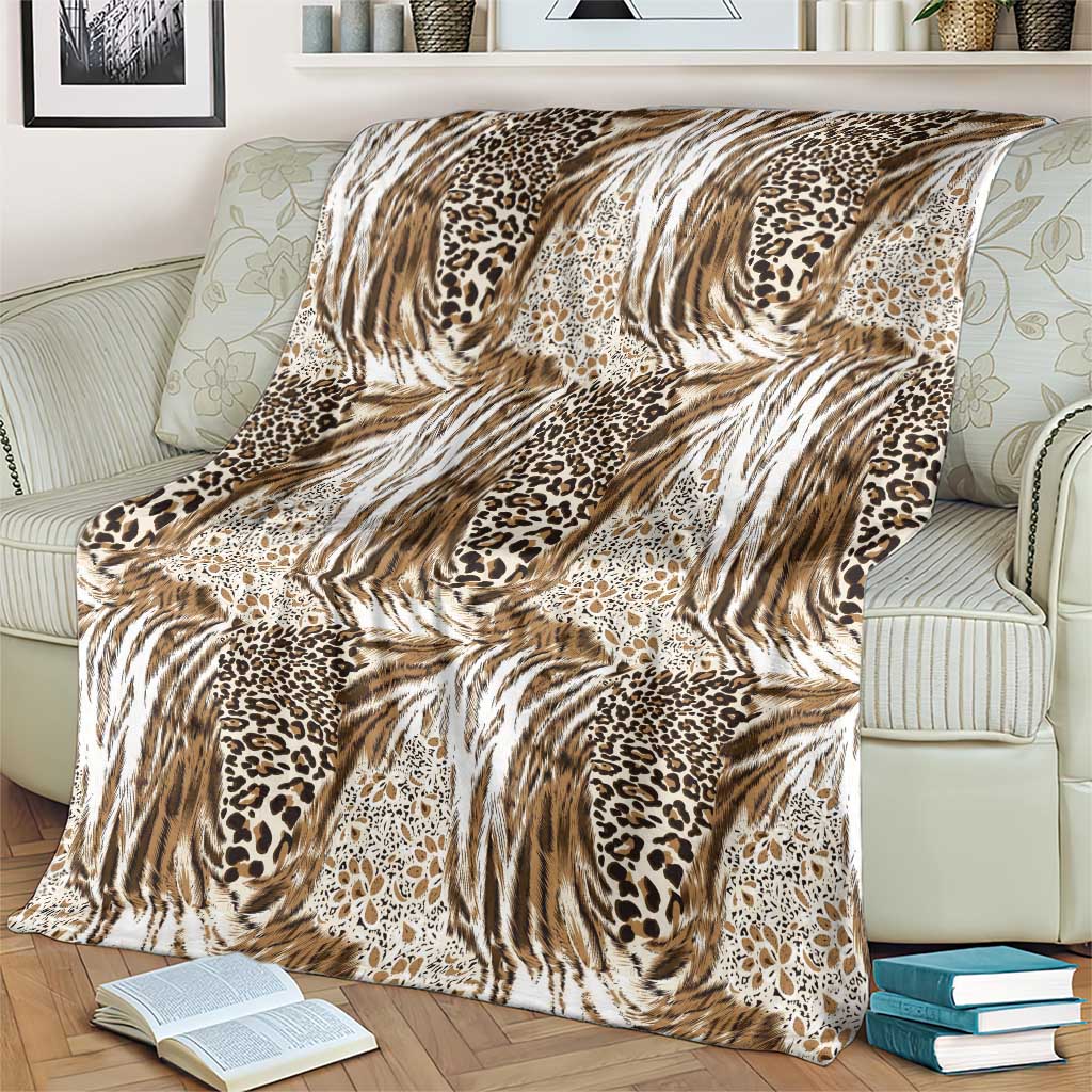 Wild Animal Skins Blanket Leopard Pattern - Wonder Print Shop