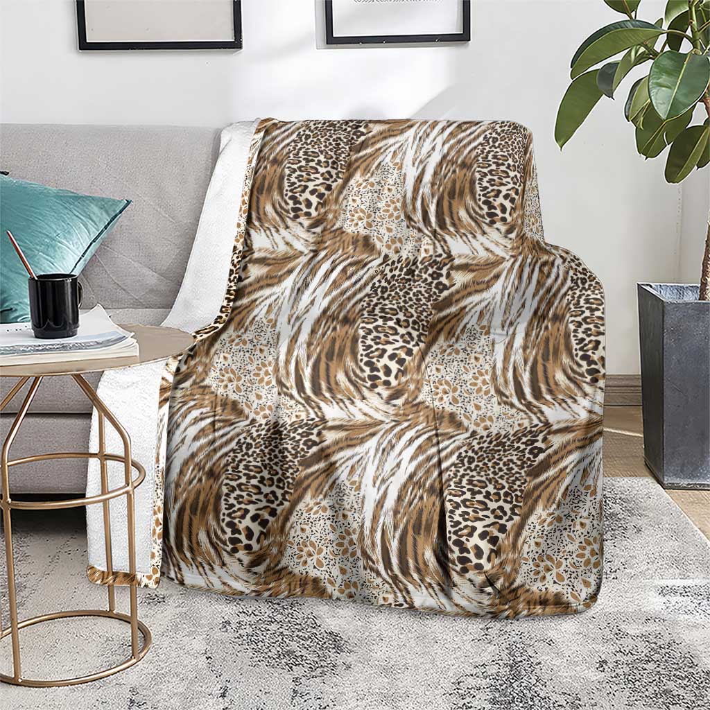 Wild Animal Skins Blanket Leopard Pattern - Wonder Print Shop