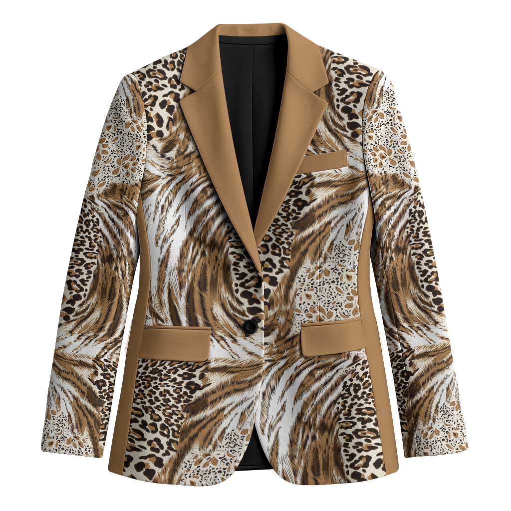 Wild Animal Skins Blazer Leopard Pattern - Wonder Print Shop