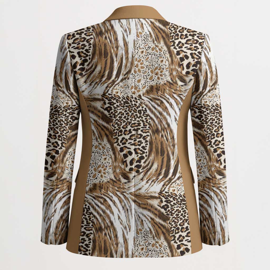 Wild Animal Skins Blazer Leopard Pattern - Wonder Print Shop
