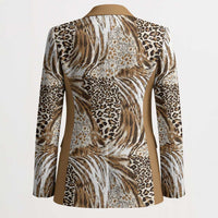 Wild Animal Skins Blazer Leopard Pattern - Wonder Print Shop