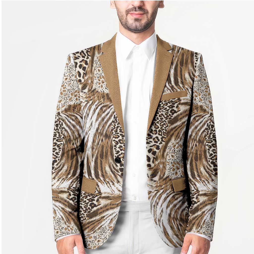Wild Animal Skins Blazer Leopard Pattern - Wonder Print Shop