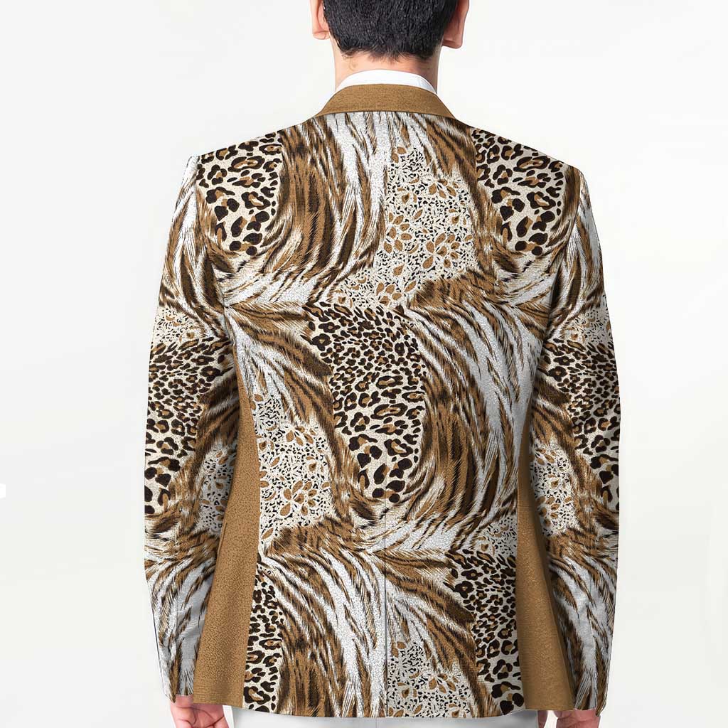 Wild Animal Skins Blazer Leopard Pattern - Wonder Print Shop