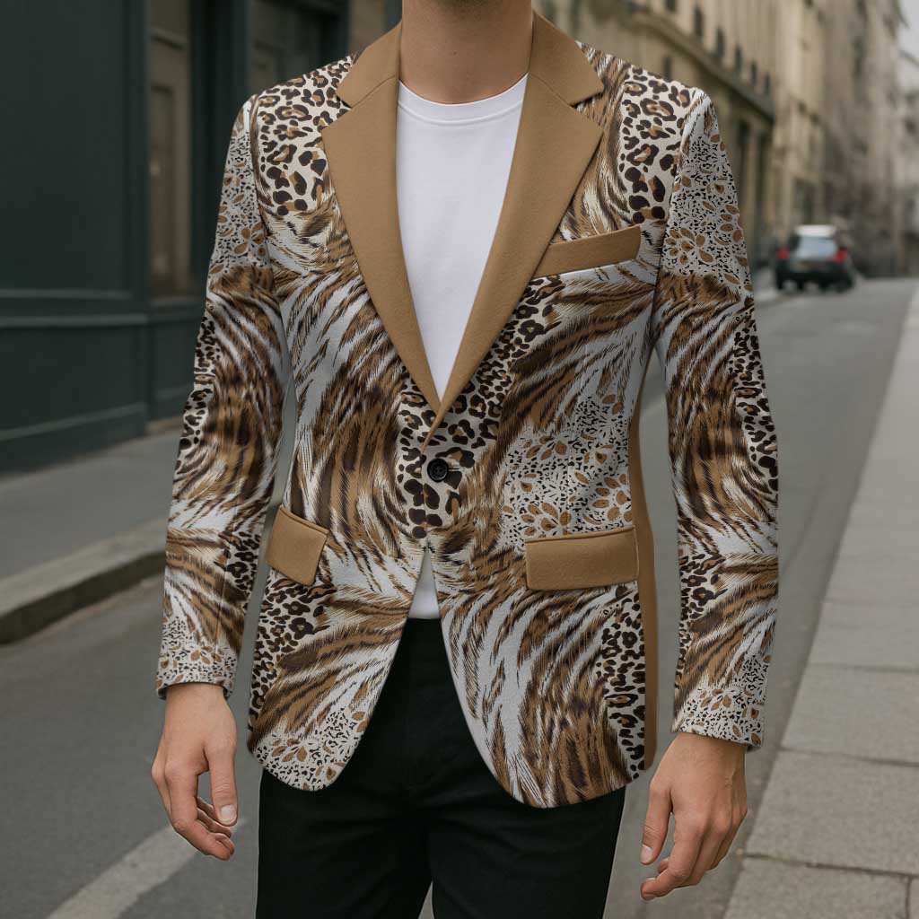 Wild Animal Skins Blazer Leopard Pattern - Wonder Print Shop