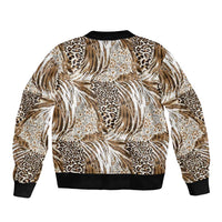 Wild Animal Skins Bomber Jacket Leopard Pattern - Wonder Print Shop
