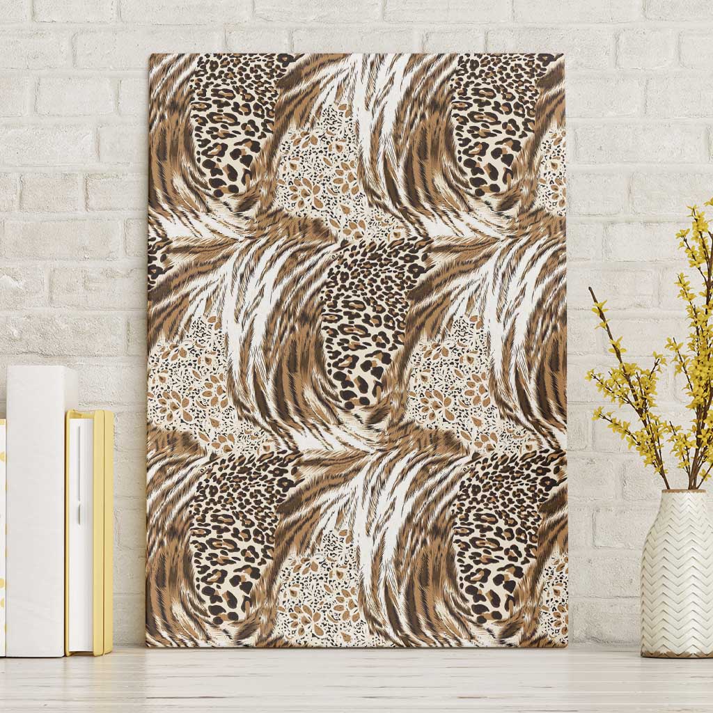 Wild Animal Skins Canvas Wall Art Leopard Pattern - Wonder Print Shop