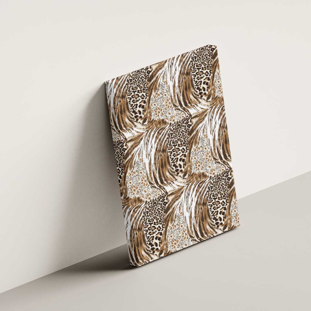 Wild Animal Skins Canvas Wall Art Leopard Pattern - Wonder Print Shop