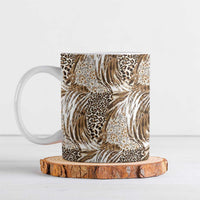 Wild Animal Skins Ceramic Mug Leopard Pattern - Wonder Print Shop