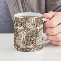 Wild Animal Skins Ceramic Mug Leopard Pattern - Wonder Print Shop