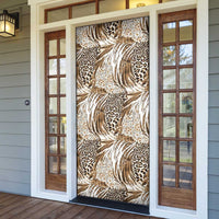 Wild Animal Skins Door Cover Leopard Pattern - Wonder Print Shop