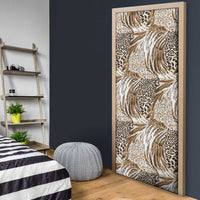 Wild Animal Skins Door Cover Leopard Pattern - Wonder Print Shop