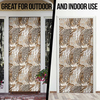 Wild Animal Skins Door Cover Leopard Pattern - Wonder Print Shop