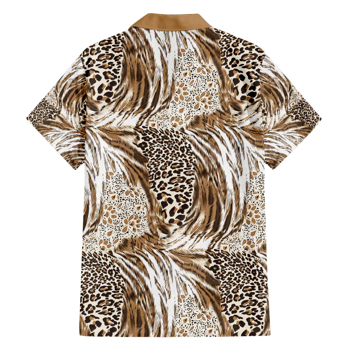 Wild Animal Skins Family Matching Off The Shoulder Long Sleeve Dress and Hawaiian Shirt Leopard Pattern - Wonder Print Shop