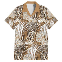 Wild Animal Skins Family Matching Off Shoulder Maxi Dress and Hawaiian Shirt Leopard Pattern - Wonder Print Shop
