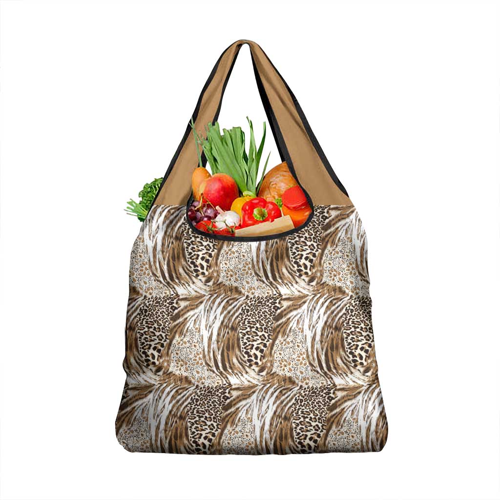 Wild Animal Skins Grocery Bag Leopard Pattern - Wonder Print Shop