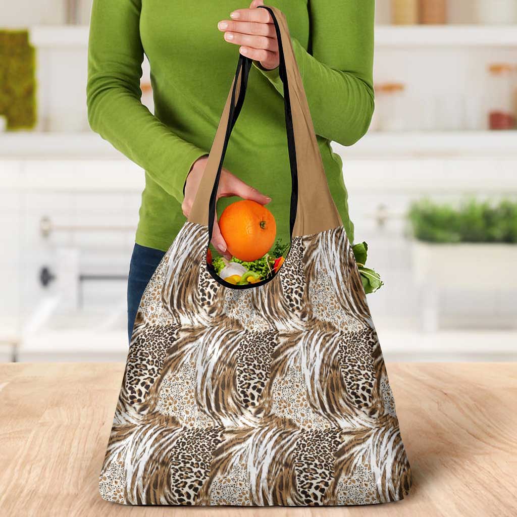 Wild Animal Skins Grocery Bag Leopard Pattern - Wonder Print Shop