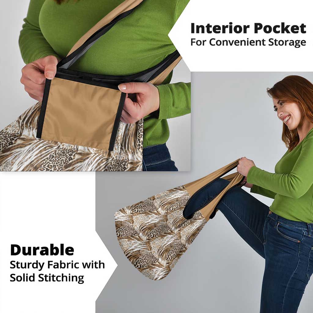 Wild Animal Skins Grocery Bag Leopard Pattern - Wonder Print Shop