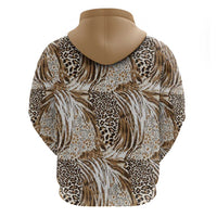 Wild Animal Skins Hoodie Leopard Pattern - Wonder Print Shop