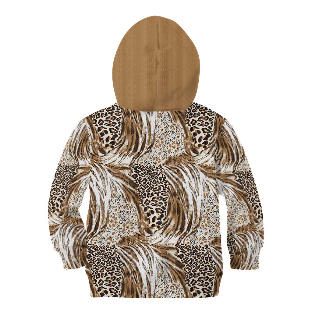 Wild Animal Skins Kid Hoodie Leopard Pattern - Wonder Print Shop
