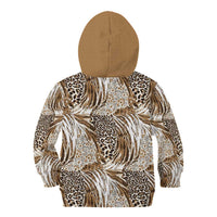 Wild Animal Skins Kid Hoodie Leopard Pattern - Wonder Print Shop