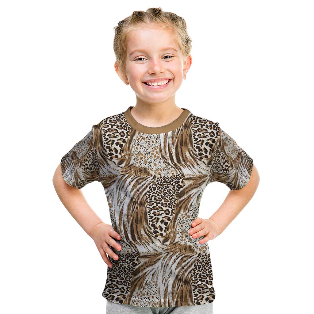 Wild Animal Skins Kid T Shirt Leopard Pattern - Wonder Print Shop