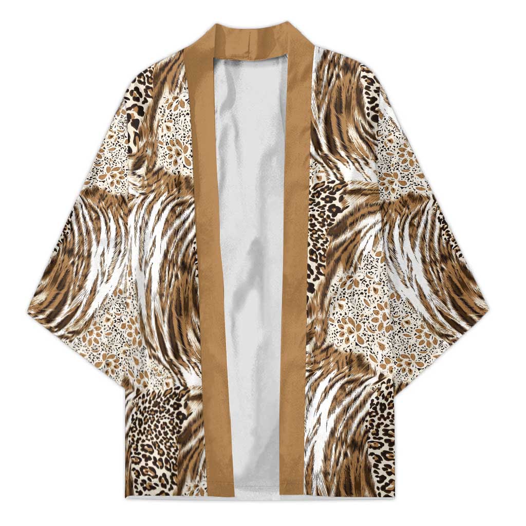 Wild Animal Skins Kimono Leopard Pattern - Wonder Print Shop