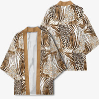 Wild Animal Skins Kimono Leopard Pattern - Wonder Print Shop