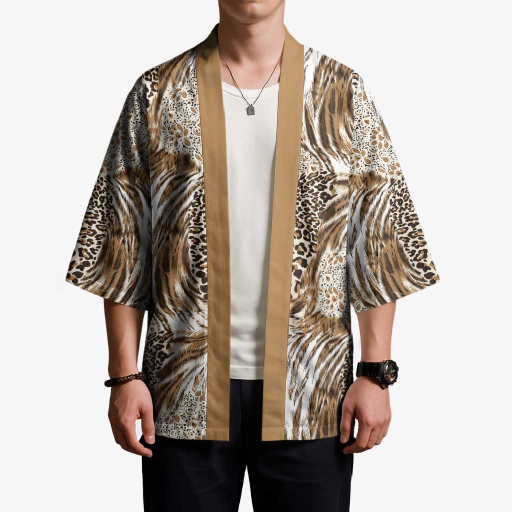 Wild Animal Skins Kimono Leopard Pattern - Wonder Print Shop